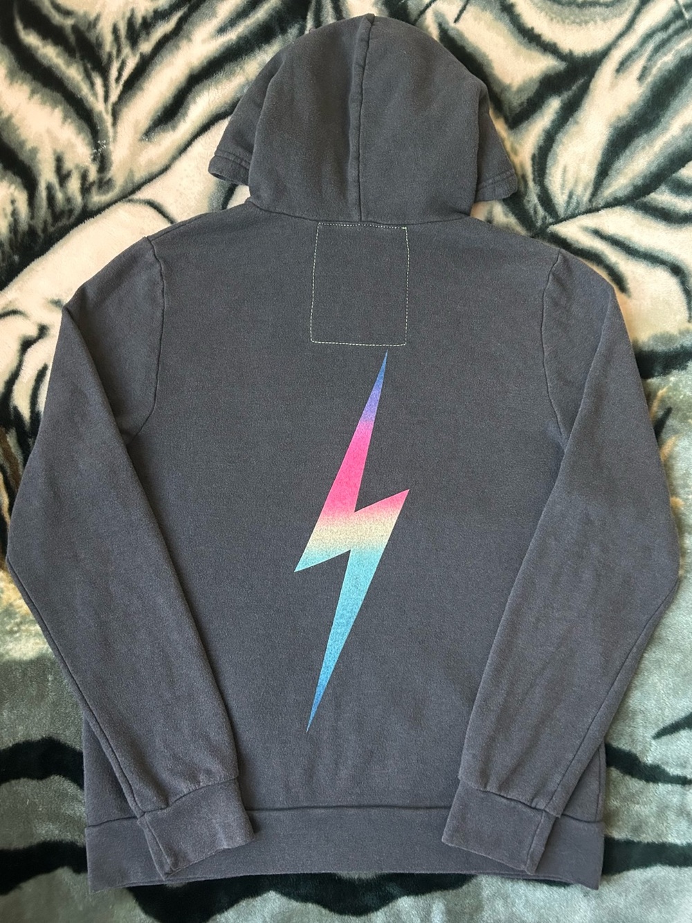 Aviator Nation Lightning Bolt Hoodie -Size Large